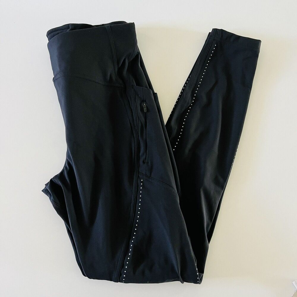 LULULEMON ATHLETICA Solid Black Lead The Pack HR Tight 28" Leggings - US 8